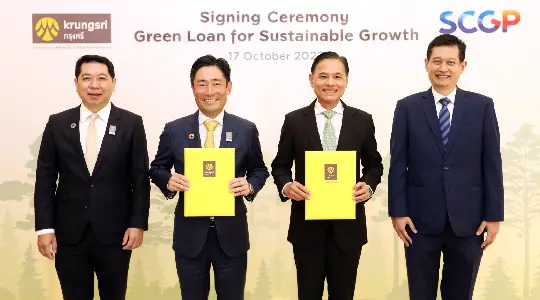 SCGP joins Krungsri to support Green Loans, strengthening ESG initiative and promoting sustainable growth