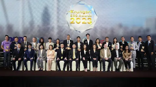 Krungsri celebrates its success in the inaugural “Krungsri ESG Awards 2023”, leading the way in recognising sustainable business development
