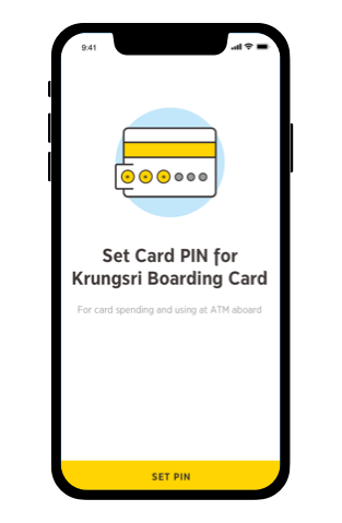 Set 6-digit PIN of the card