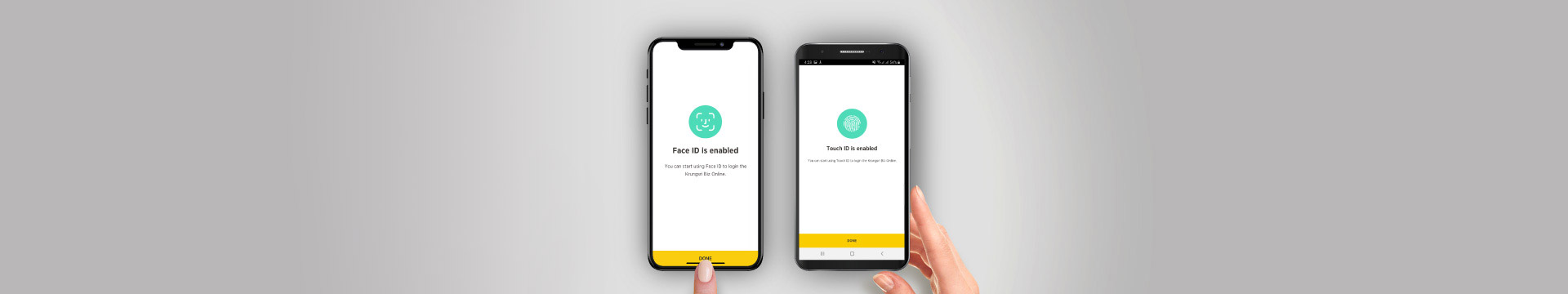 Krungsri Biz Online App Face ID/Touch ID