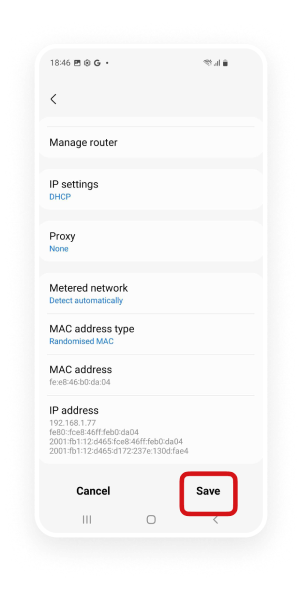Turn off Proxy Android