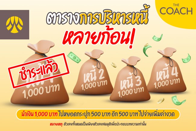 บริหารหนี้หลายก้อนทำอย่างไร