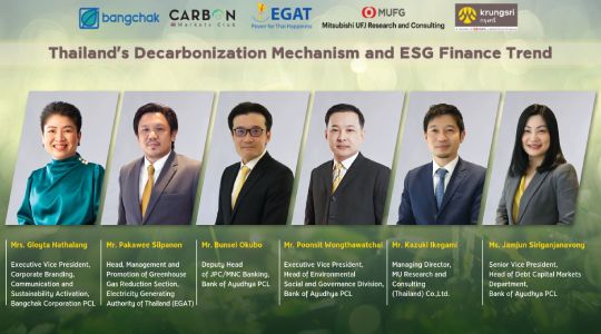 Krungsri reaffirms its leading position of sustainability by joining hands with experts to conduct a virtual business seminar: “Thailand’s Decarbonization Mechanism and ESG Finance Trend”