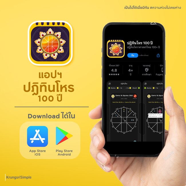 แอปพลิเคชั่น ปฏิทินโหร 100 ปี