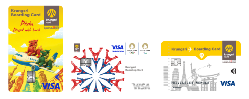 Krungsri Boarding Card Pixiu,Krungsri Boarding Card