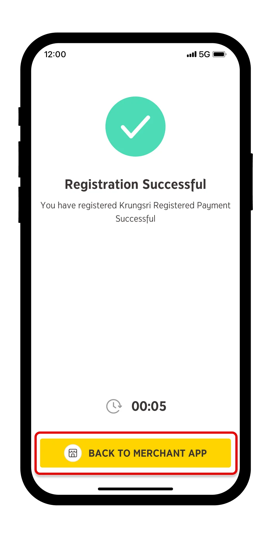 Successful registration