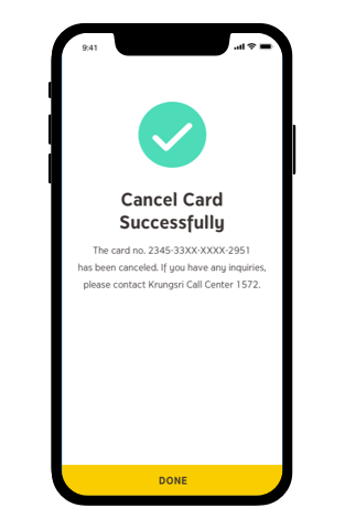 Cancel CardStep4