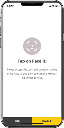 Select “Enable Face ID”