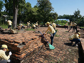 โครงการกรุงศรีรวมพลังอนุรักษ์พัฒนาโบราณสถานจังหวัดบ้านเกิด