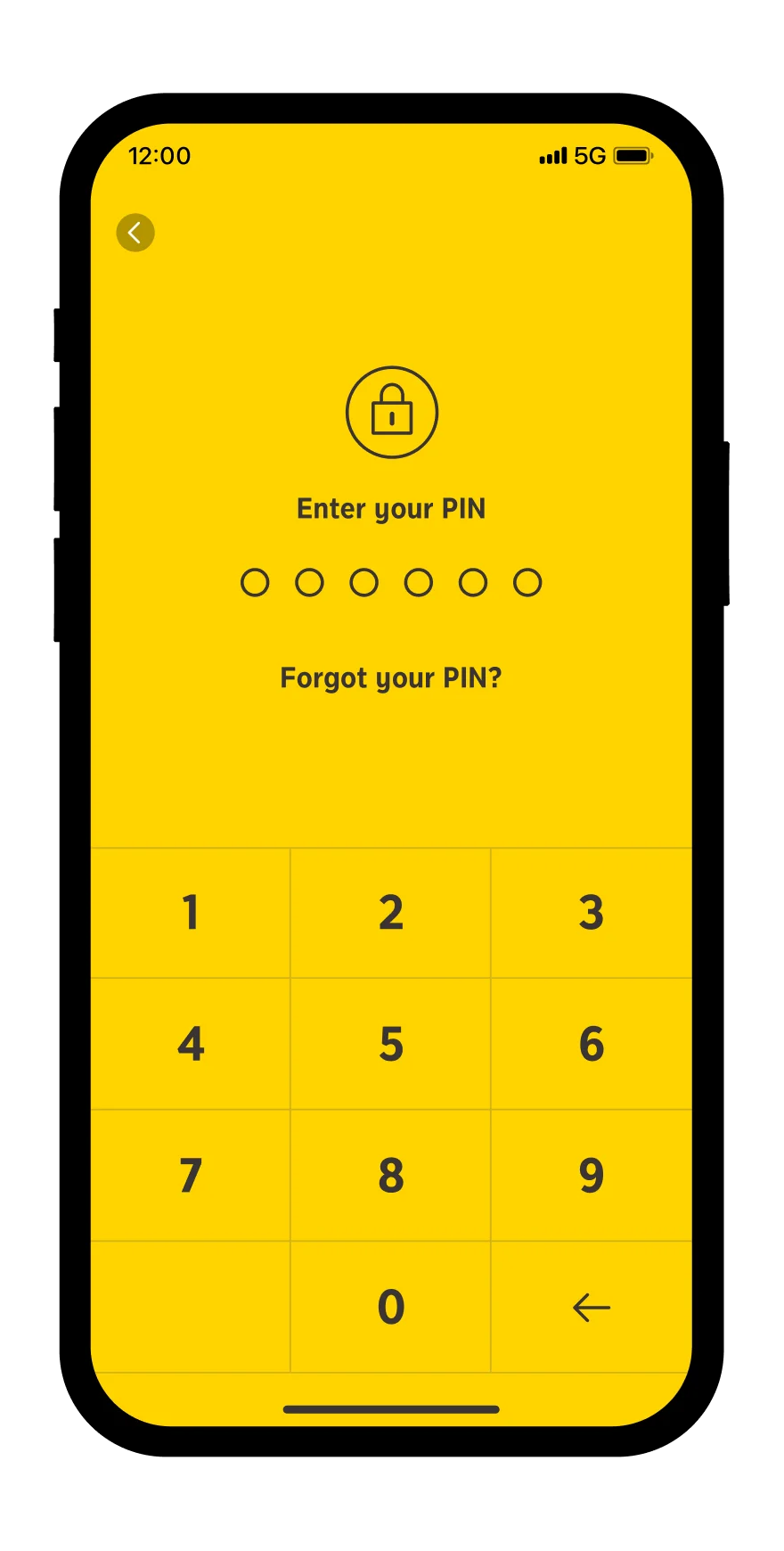 Enter PIN in krungsri app