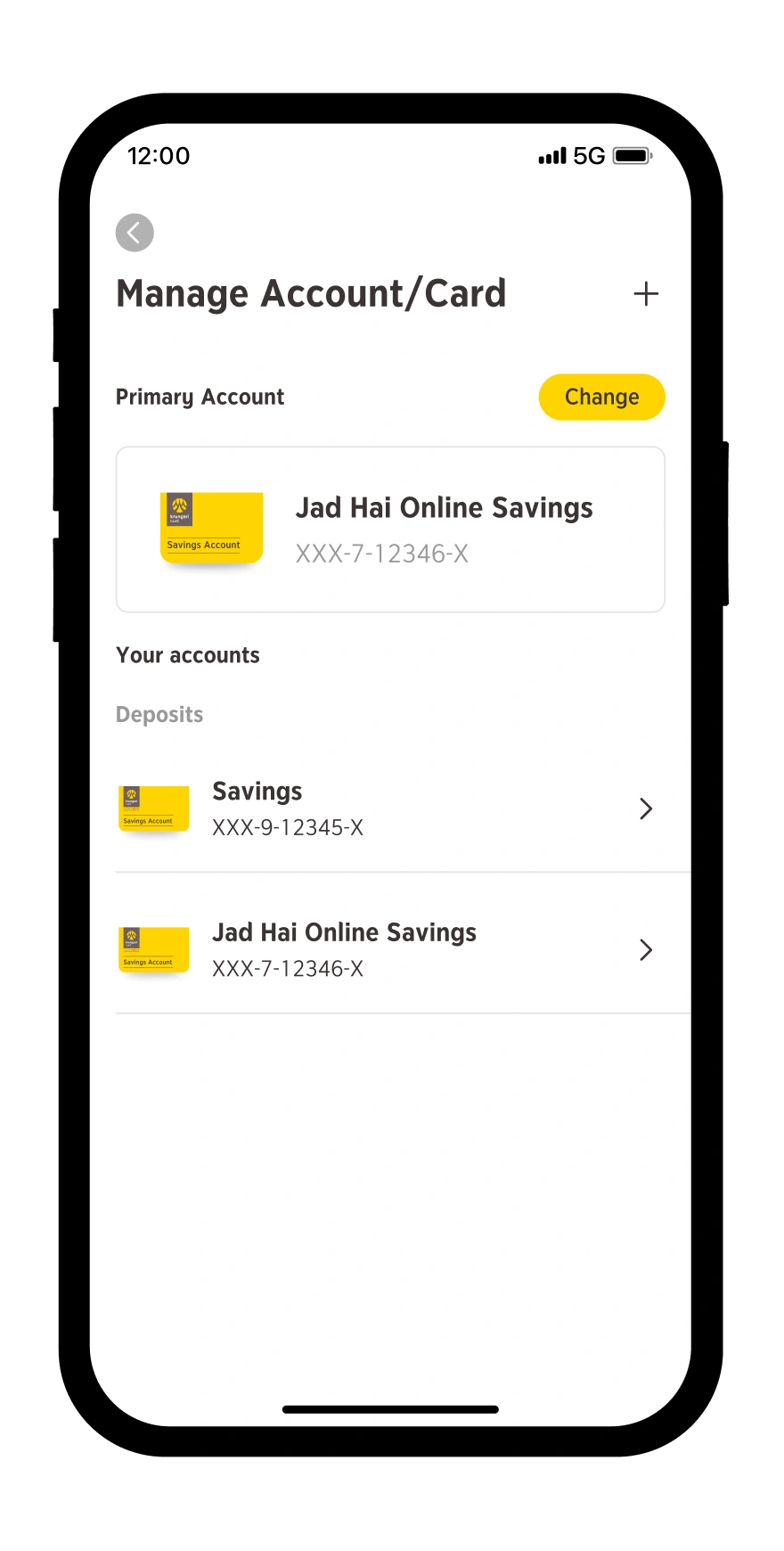 Successfully set your primary account