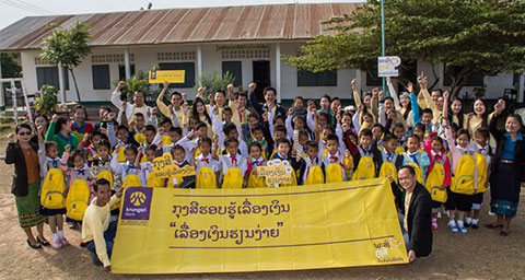 Krungsri Savannakhet branch held Krungsri Financial Literacy 