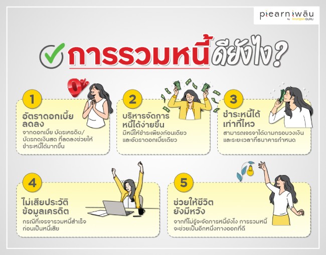 ประโยชน์ของการรวมหนี้