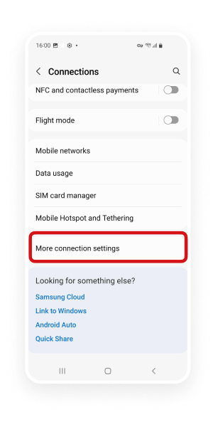 Turn off VPN Android