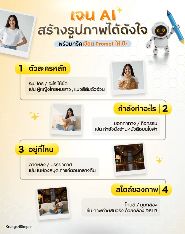 เทคนิคสั่ง AI สร้างรูป