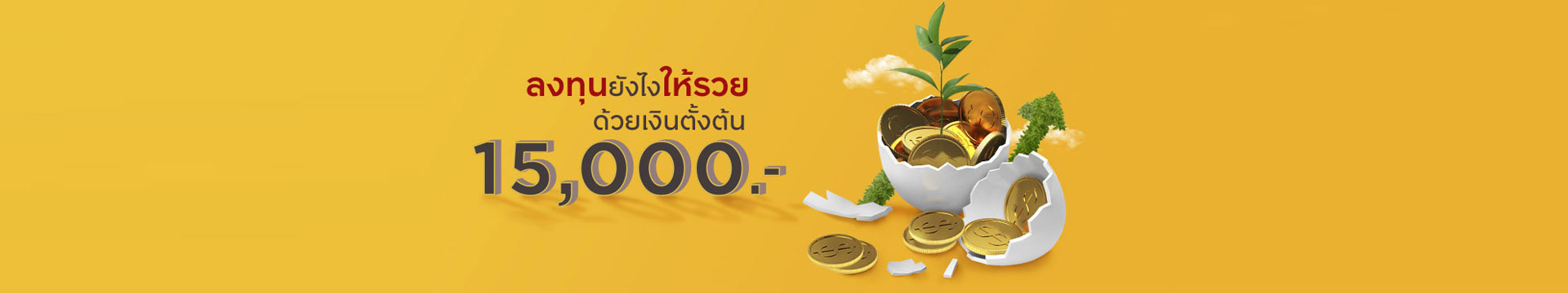 ลงทุนยังไงให้รวย ด้วยเงินตั้งต้น 15,000 บาท