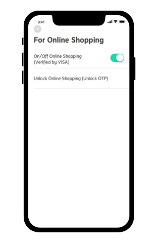 How to unlock online shopping (unlock OTP) Step3