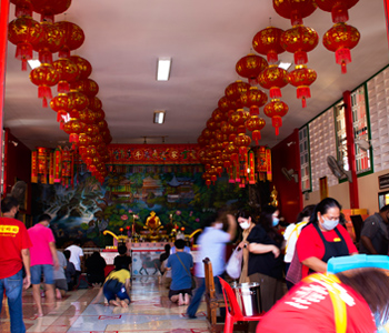 เซียนแปะโรงสี ณ วัดศาลเจ้า จังหวัดปทุมธานี