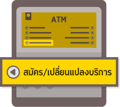 สมัครและเปลี่ยนแปลงบริการATM