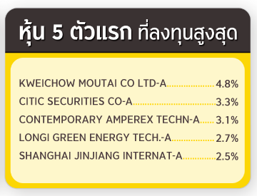 ทรัพย์สิน 5 อันดับแรก ที่ลงทุนสูงสุด